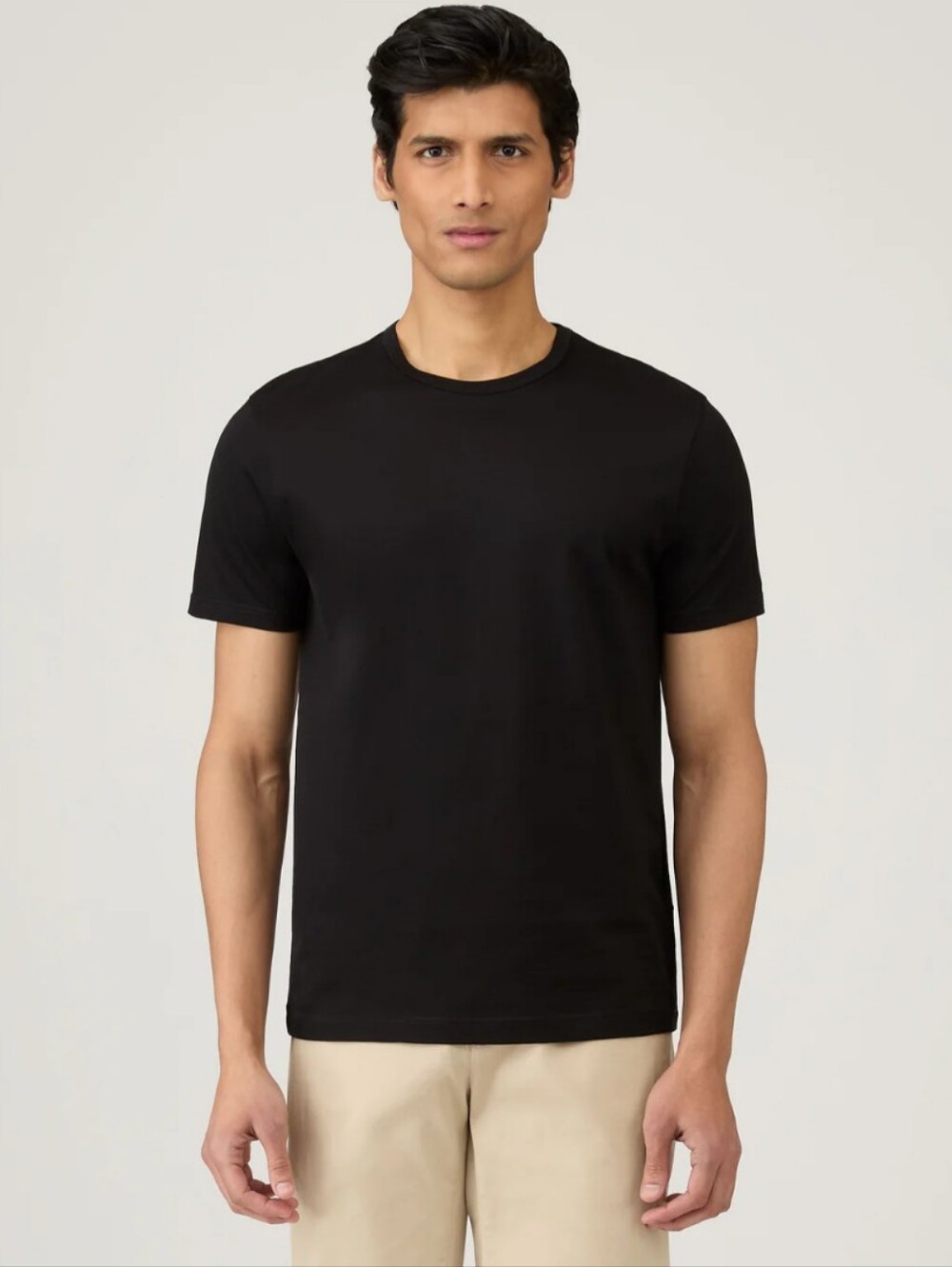 Sunspel James Bond t shirt crew neck black Pima Cotton Medium